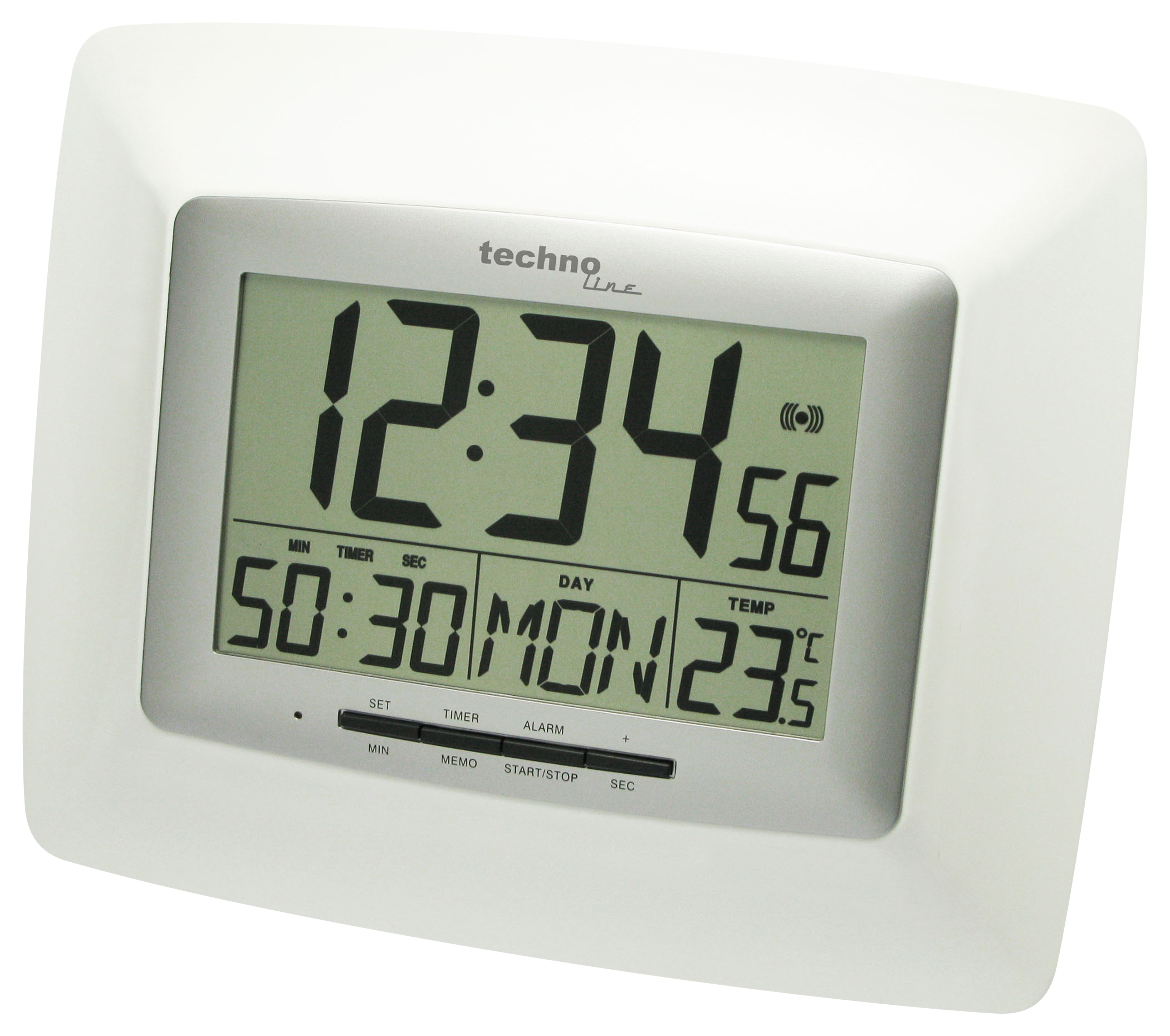 WS 8100 technoline Funk-Wanduhr mit Küchentimer