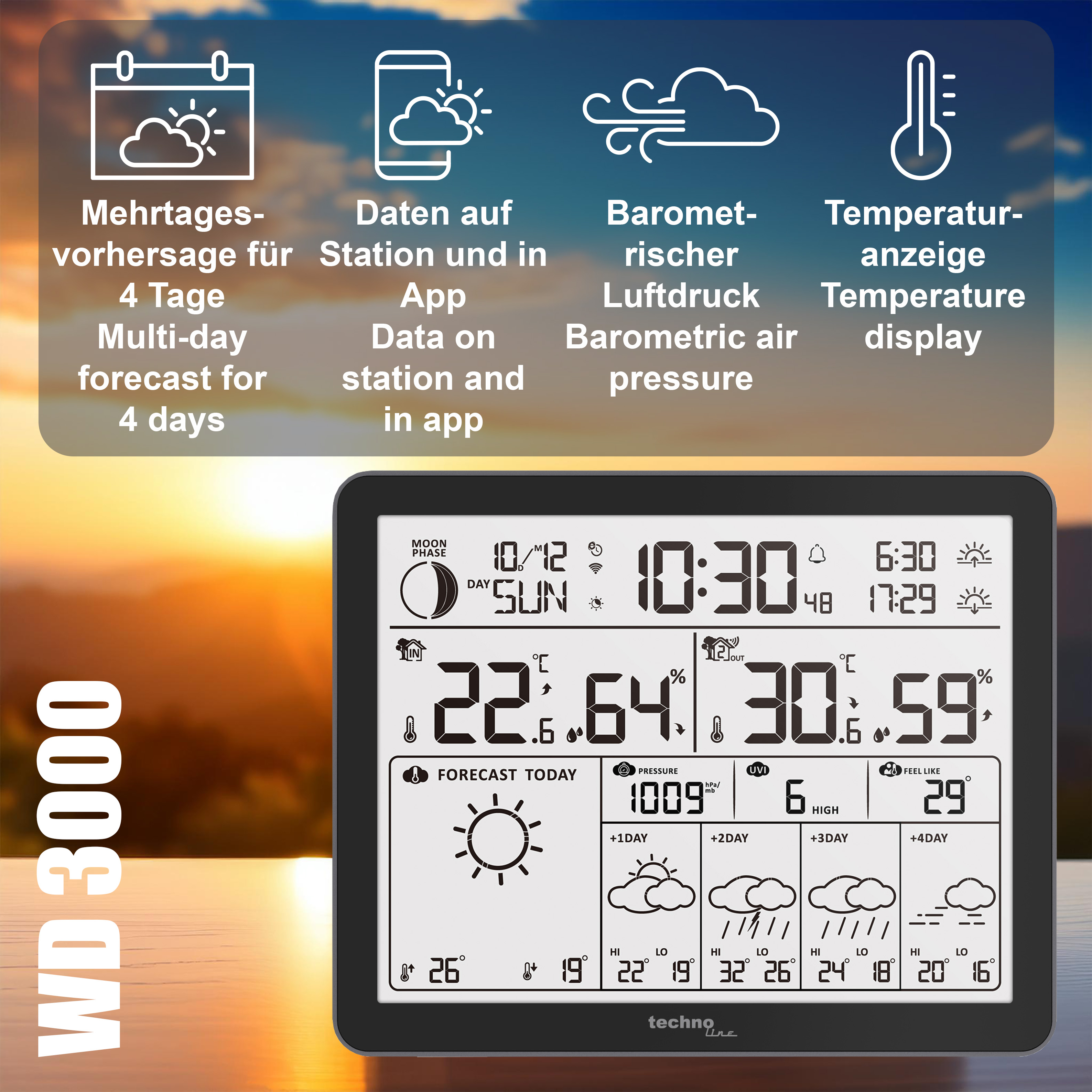 WD 3000 technoline Wetterstation