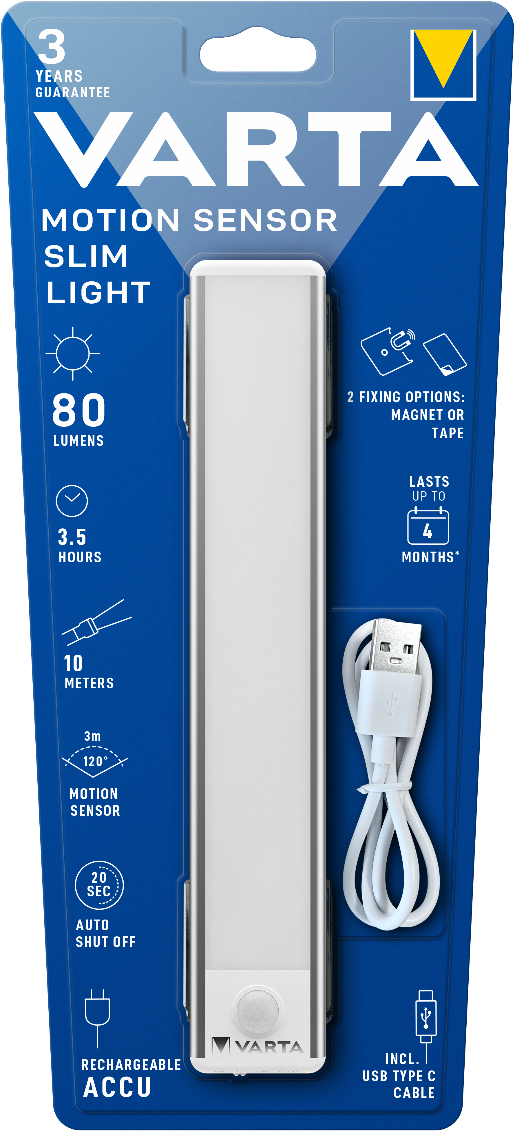 T17624 Varta Motion Sensor Slim Light