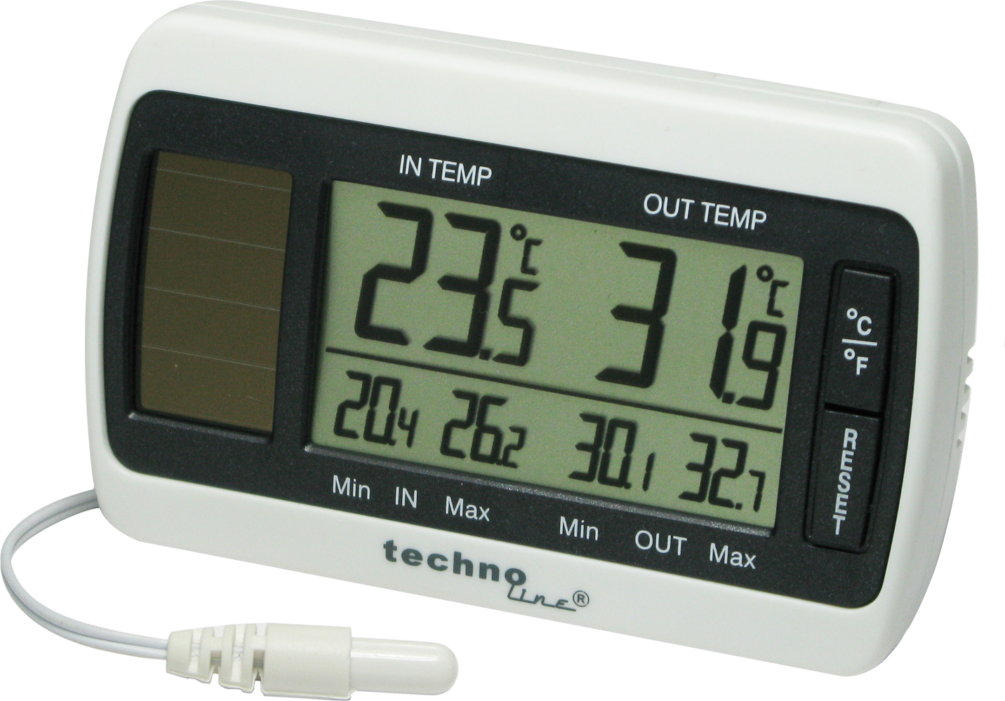 WS 7008 Solar-Thermometer mit Kabelsonde
