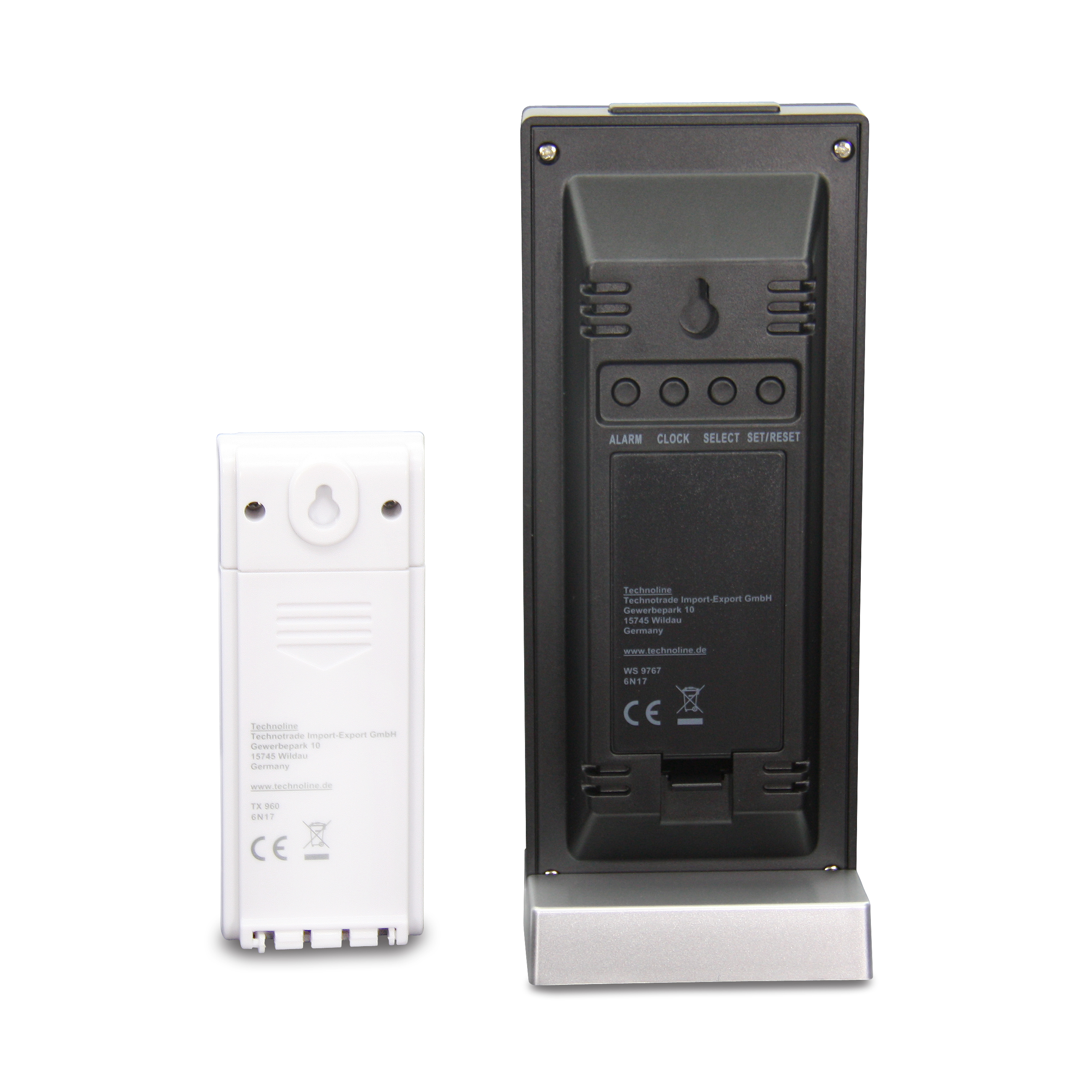 WS 9767 technoline Temperaturstation , schwarz/silber