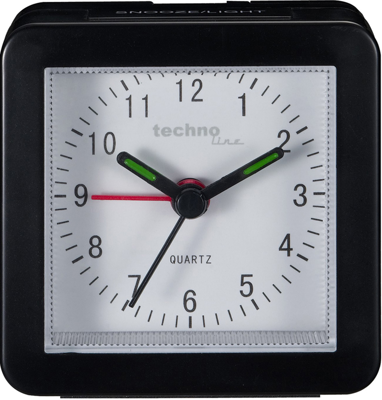 techonline Quarzwecker Modell SC, schwarz