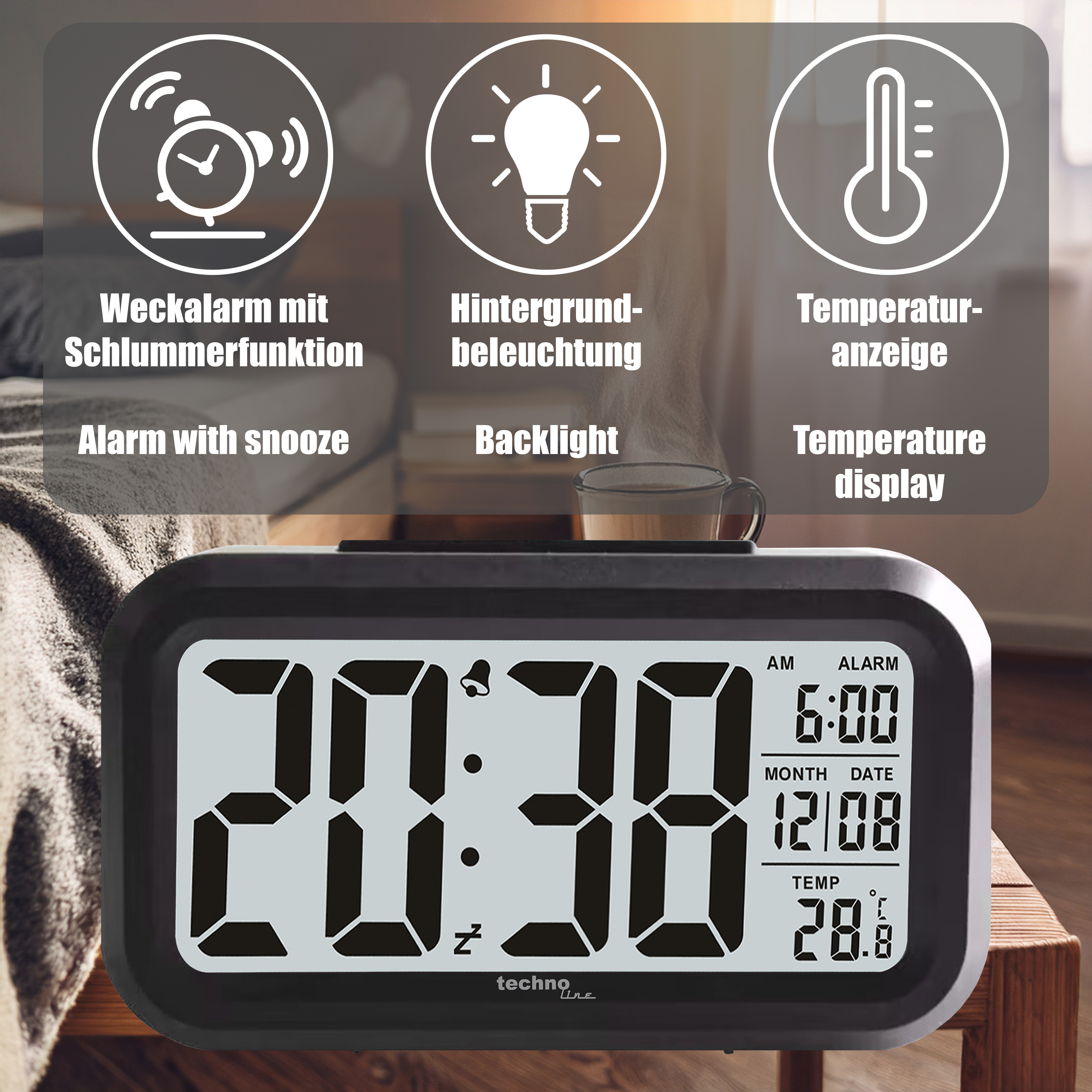 WT 400 technoline Quarzwecker