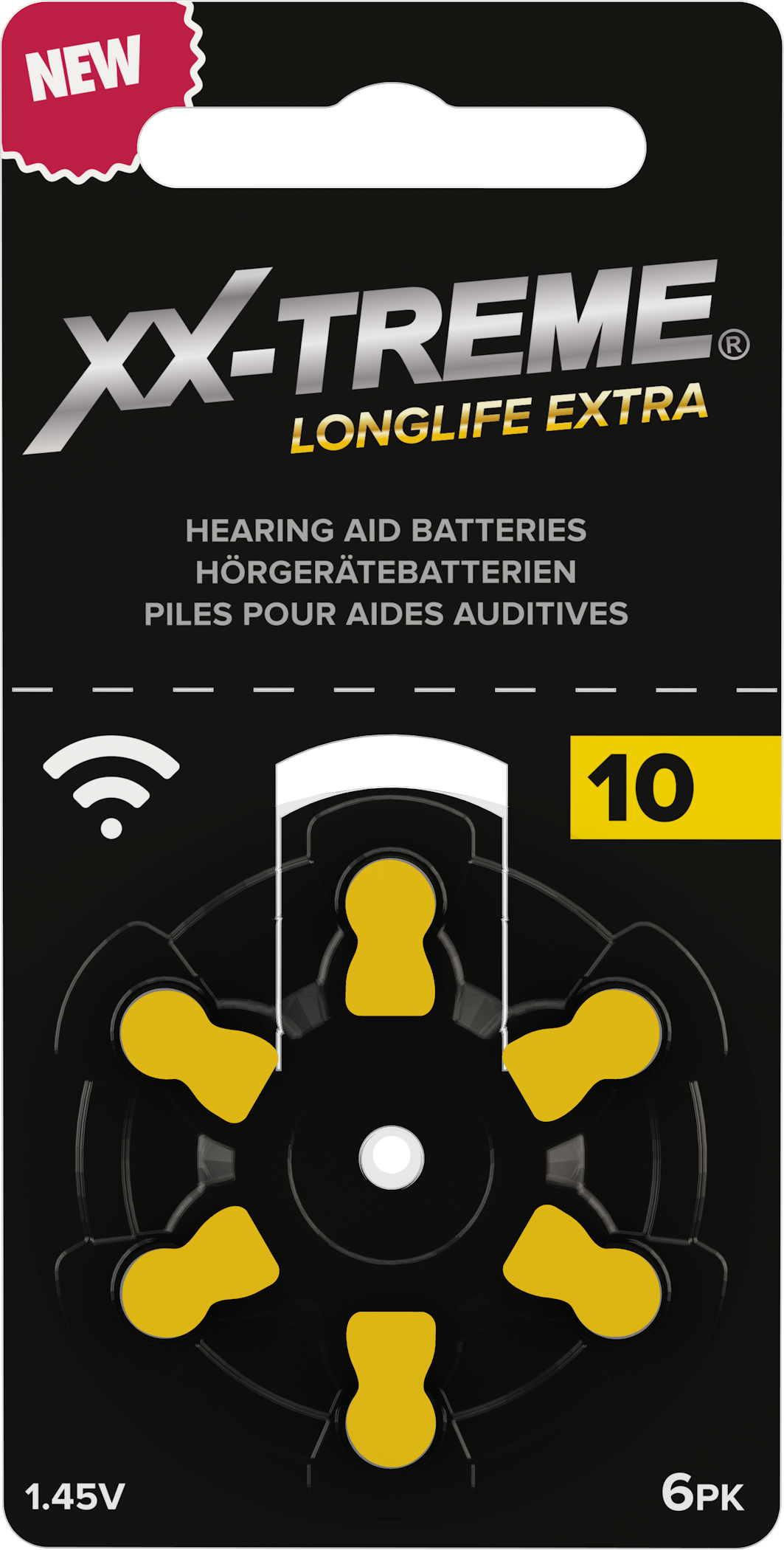 Hörgerätebatterie 10 XX-Treme Longlife Extra 6er Blister