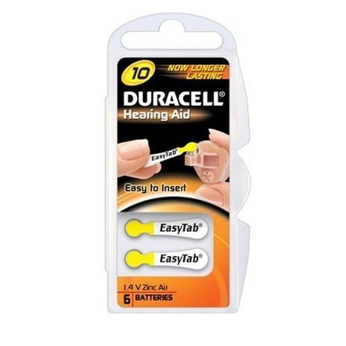 DA10 Duracell Activair Hörgerätebatterie 6er Blister