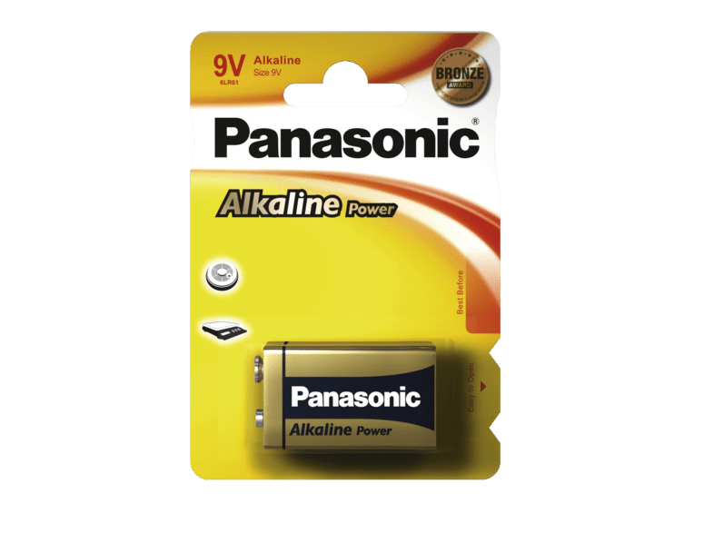 6LR61/1BP  Panasonic Alkaline Power Batterie 1er Blister