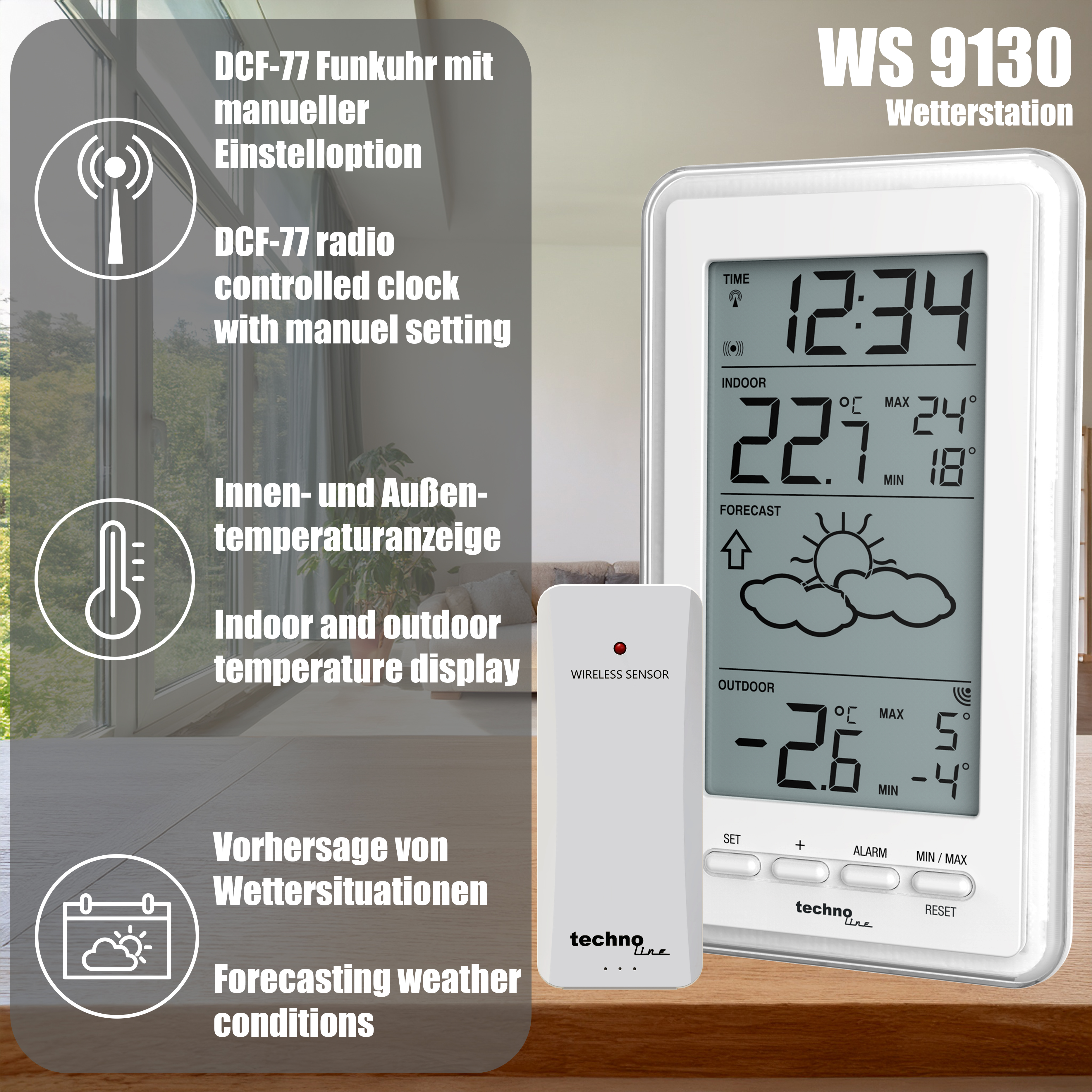 WS 9130  technoline Wetterstation