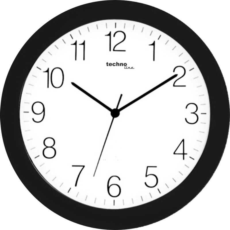WT 7000 technoline Quarz-Wanduhr, Ø=30cm