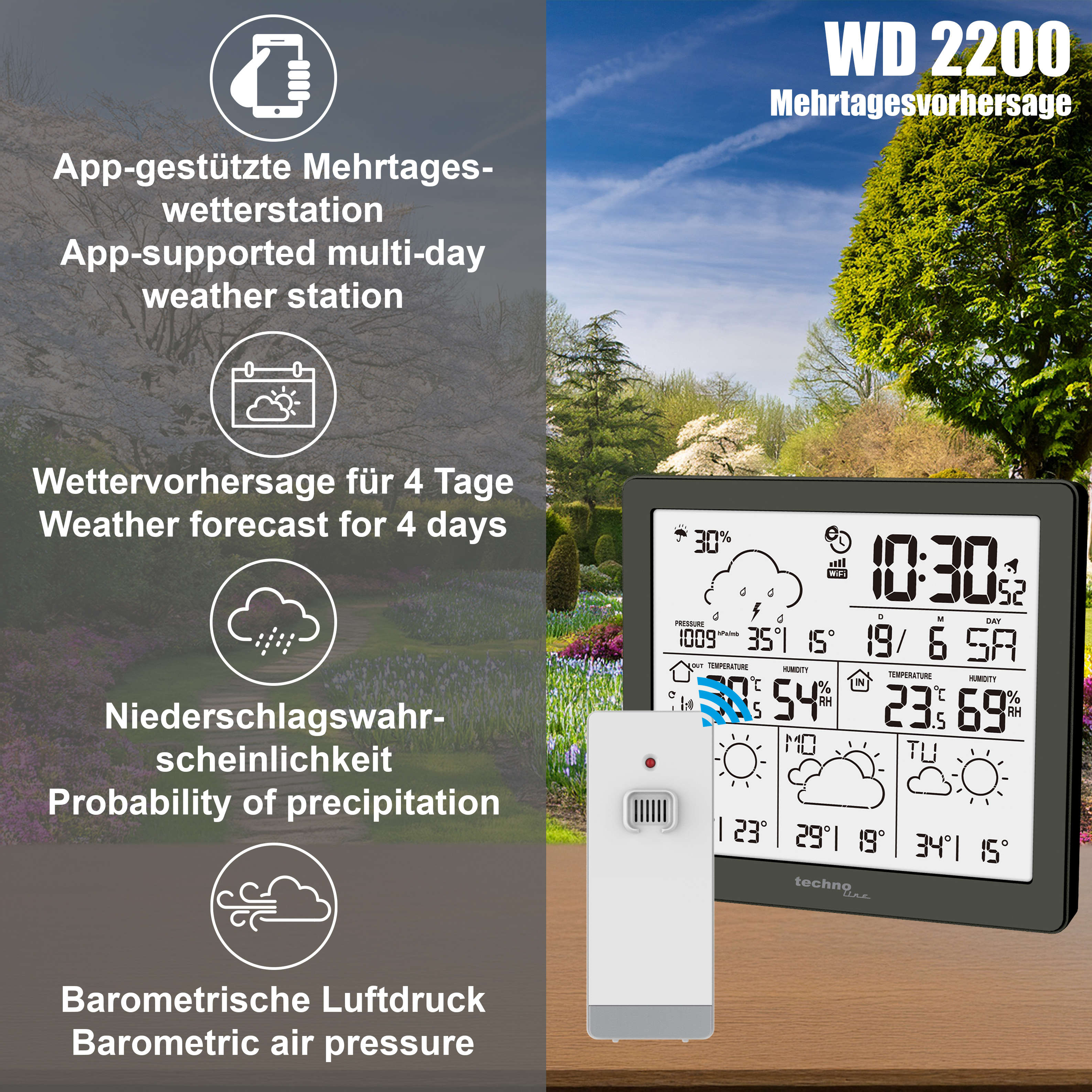 WD 2200 technoline Wetterstation