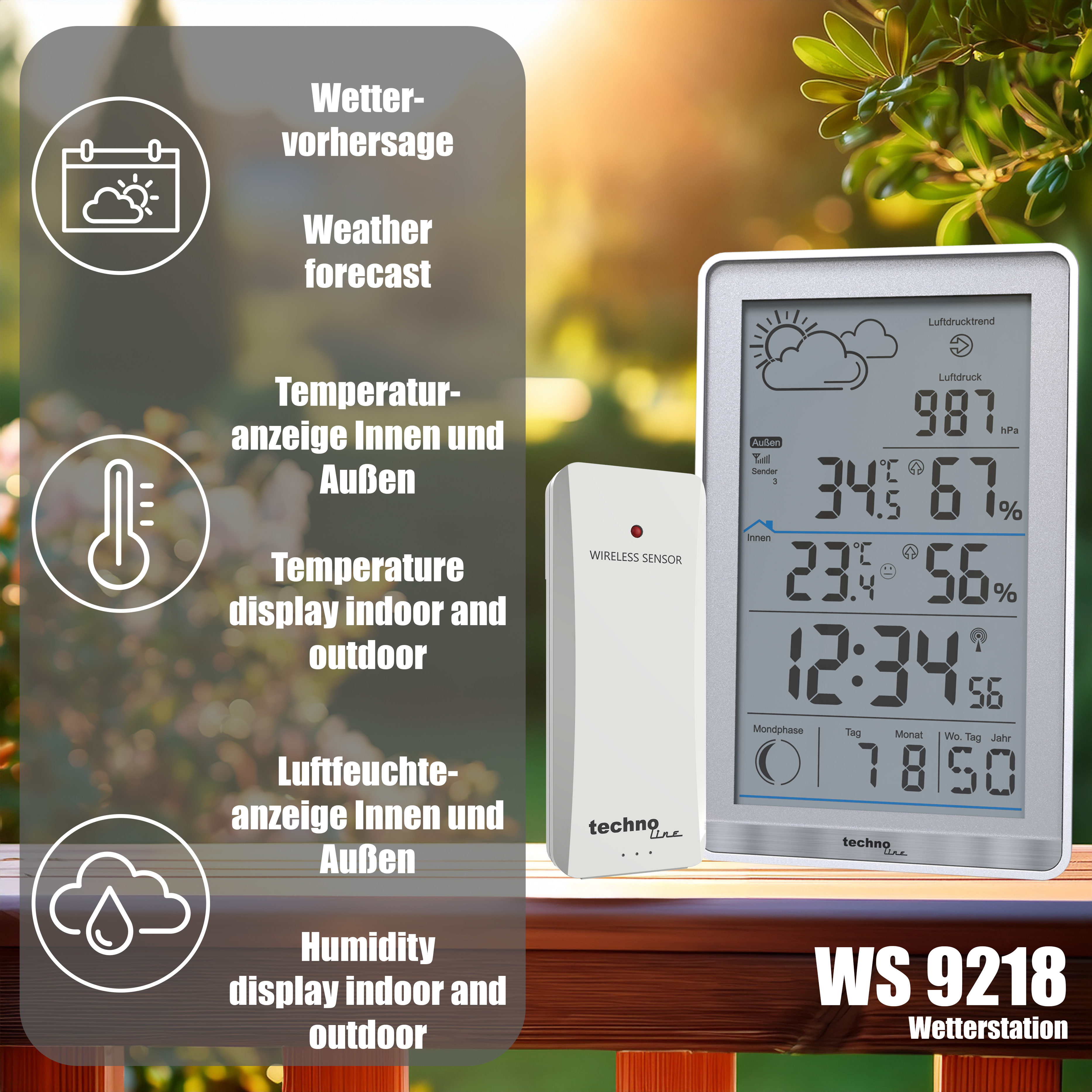 WS 9218 technoline Wetterstation