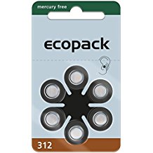 V312 Ecopack Hörgeräebatterie 6er Blister