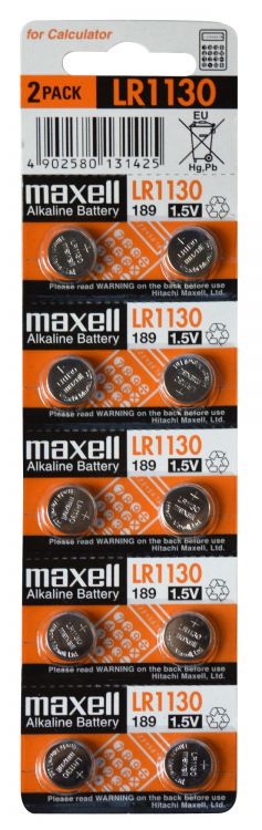 LR54 Maxell Electronic-Batterie, 10er Blister