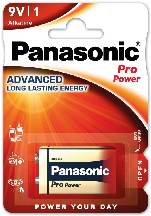 6LR61PPG/1B Panasonic ProPower Batterie 1er Blister 