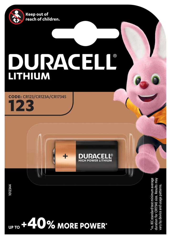 DL123A Duracell Ultra Photo Batterie, 1er Blister