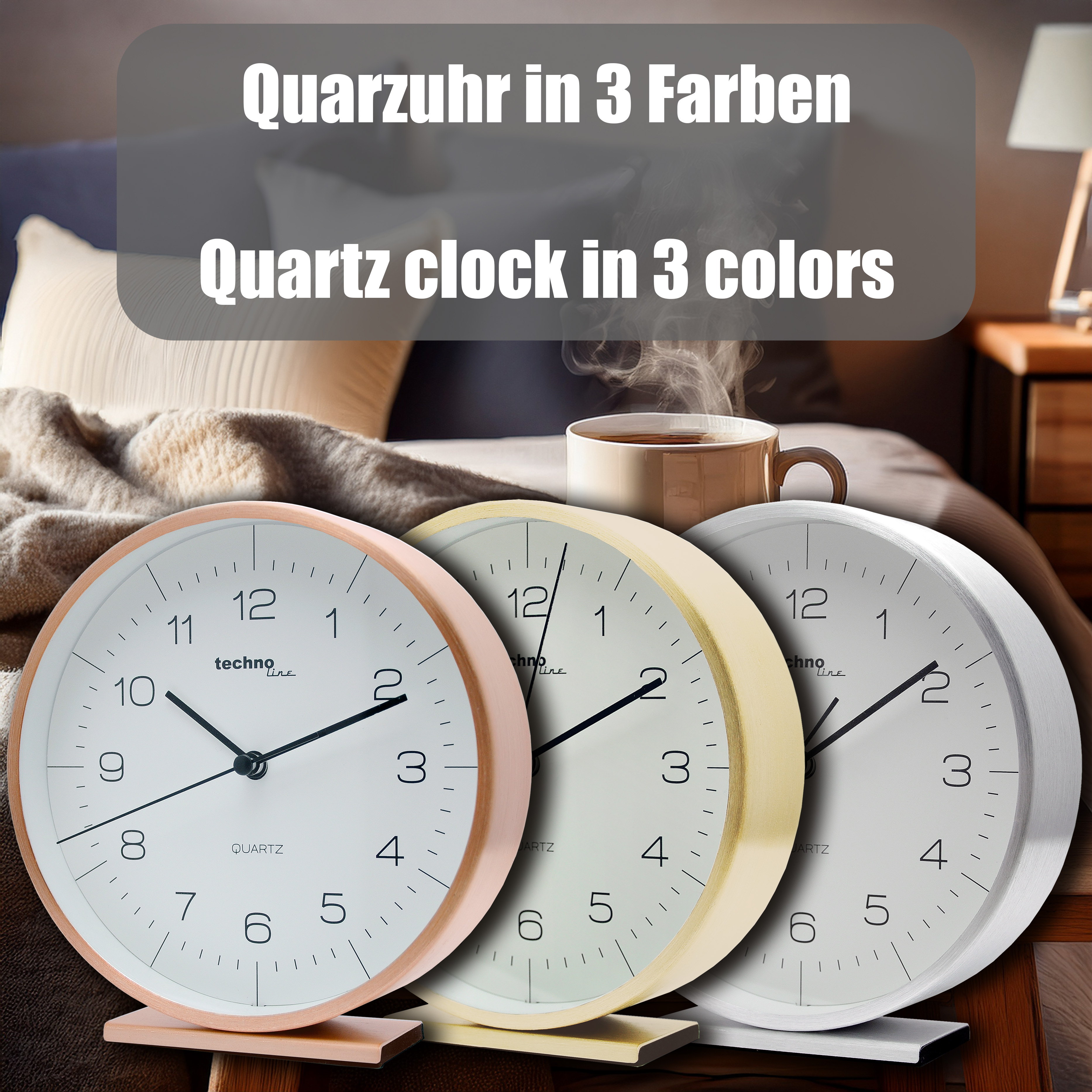 technoline Quarzuhr Modell A, gold