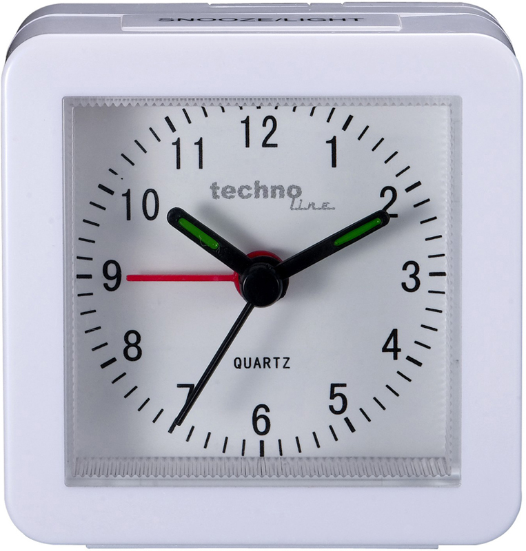 techonline Quarzwecker Modell SC, weiß