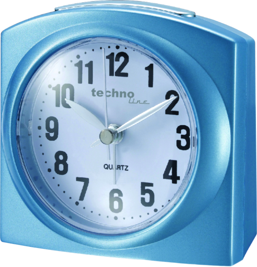 techonline Quarzwecker Modell L, blau