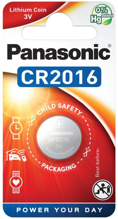 CR2016 Panasonic Electronic-Batterie, 1er Blister