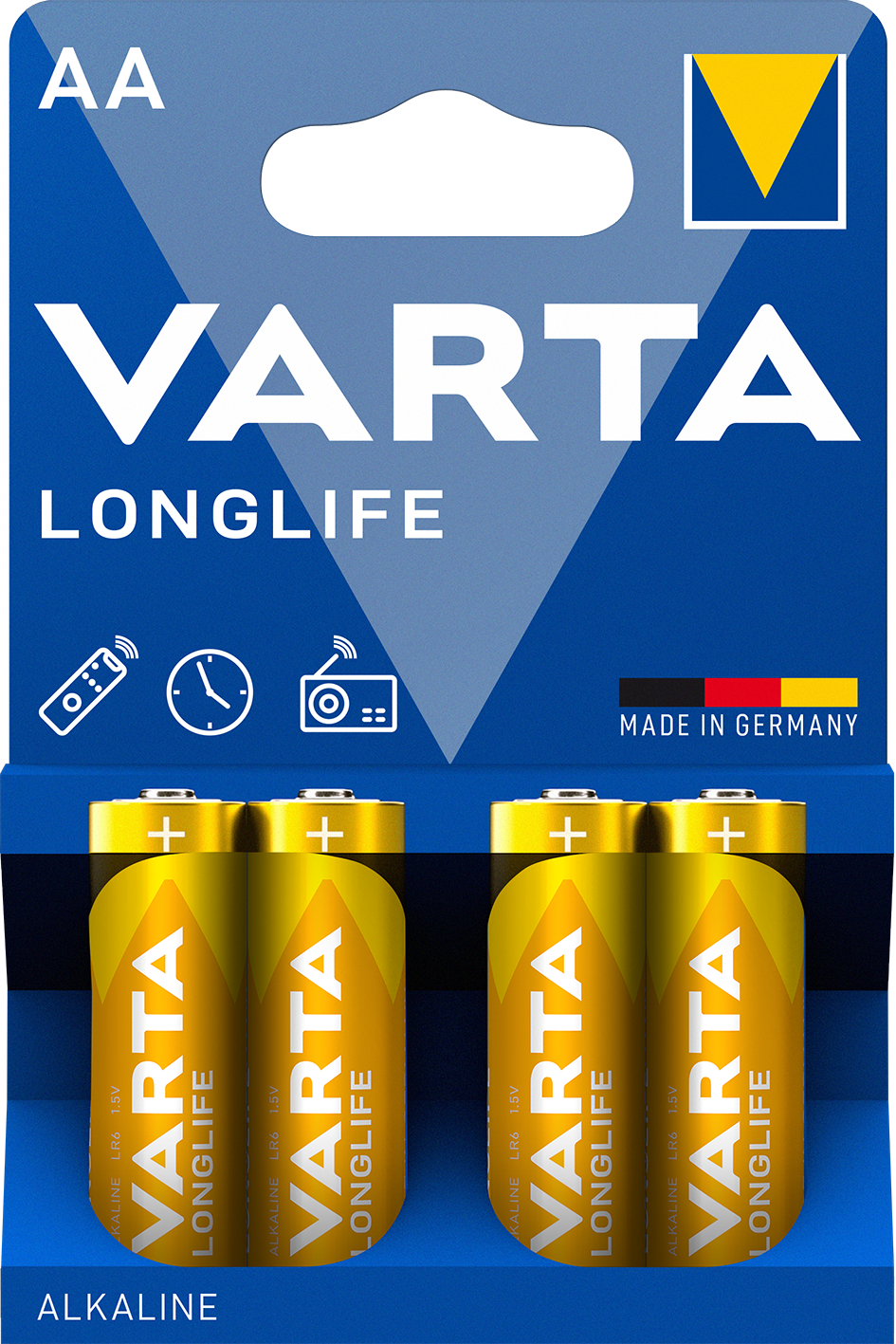V4106 Varta Longlife  Batterie 4er Blister
