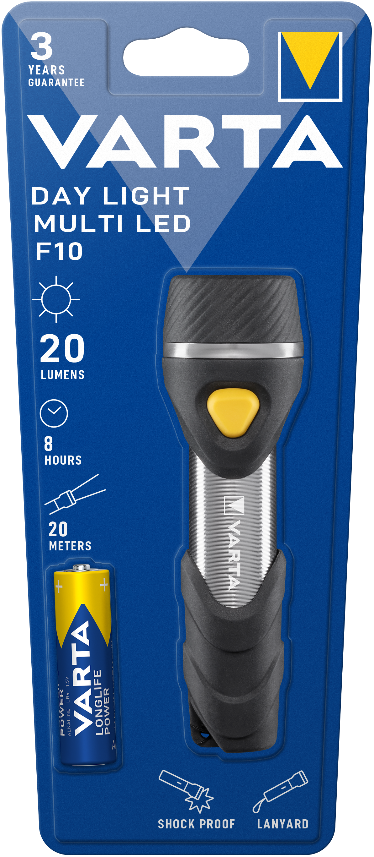 T16631 Varta Day Light Multi LED F10