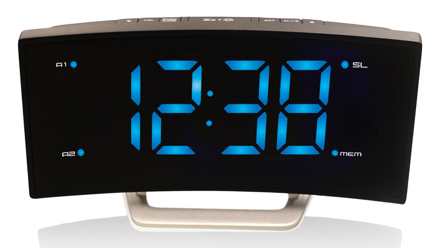 WT 460 technoline LED Quarzuhr mit Radio-Wecker
