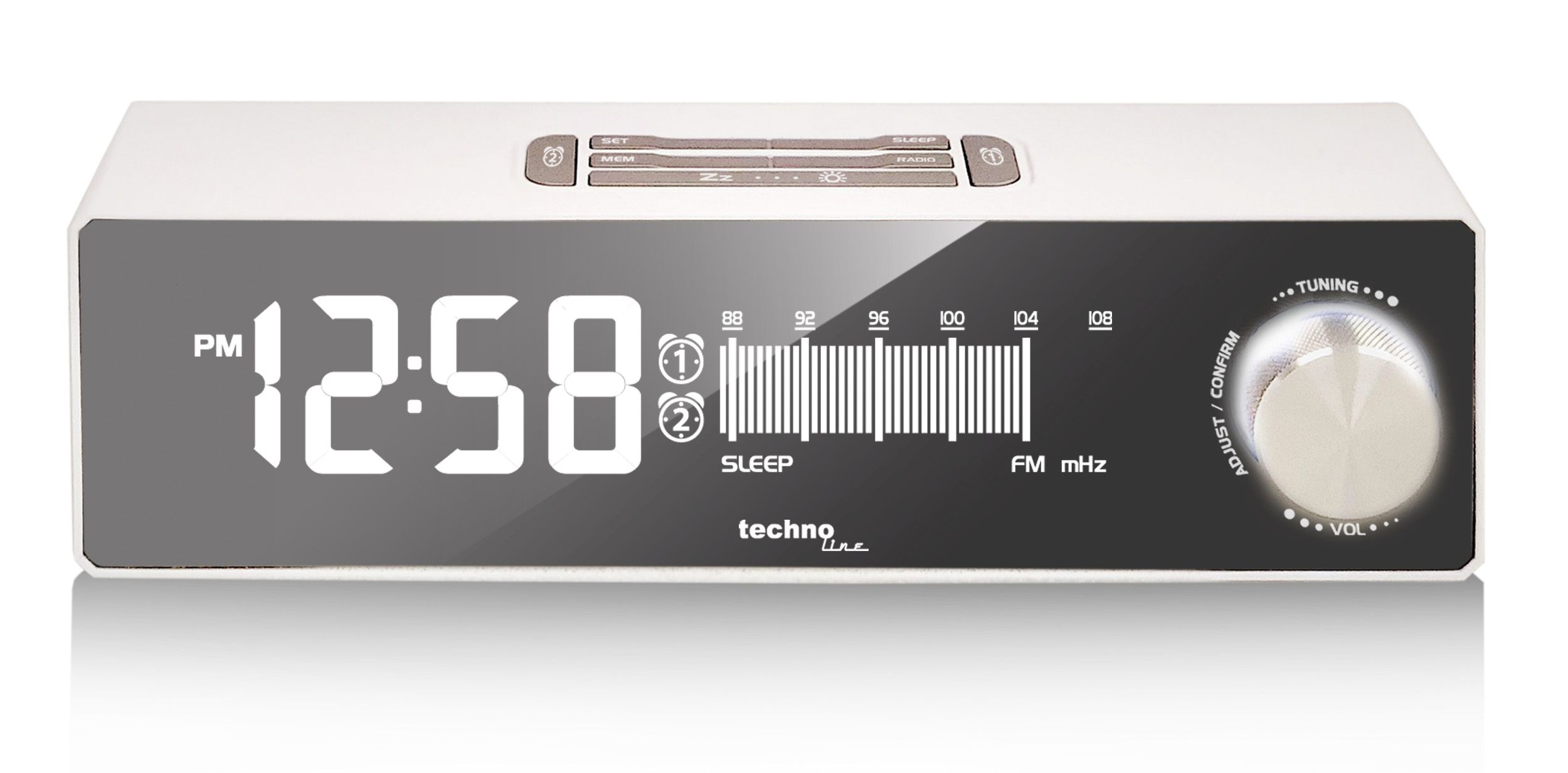 WT483  technoline Radiowecker mit USB-Ladeanschluß