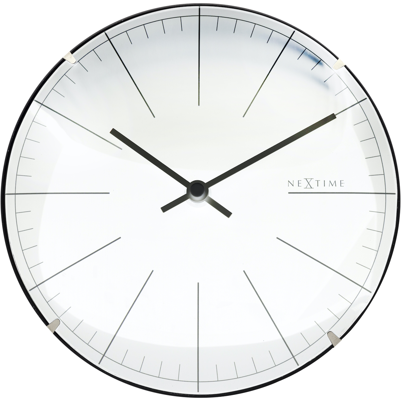 Nextime Wanduhr Big Stripe Mini Dome 3506WI