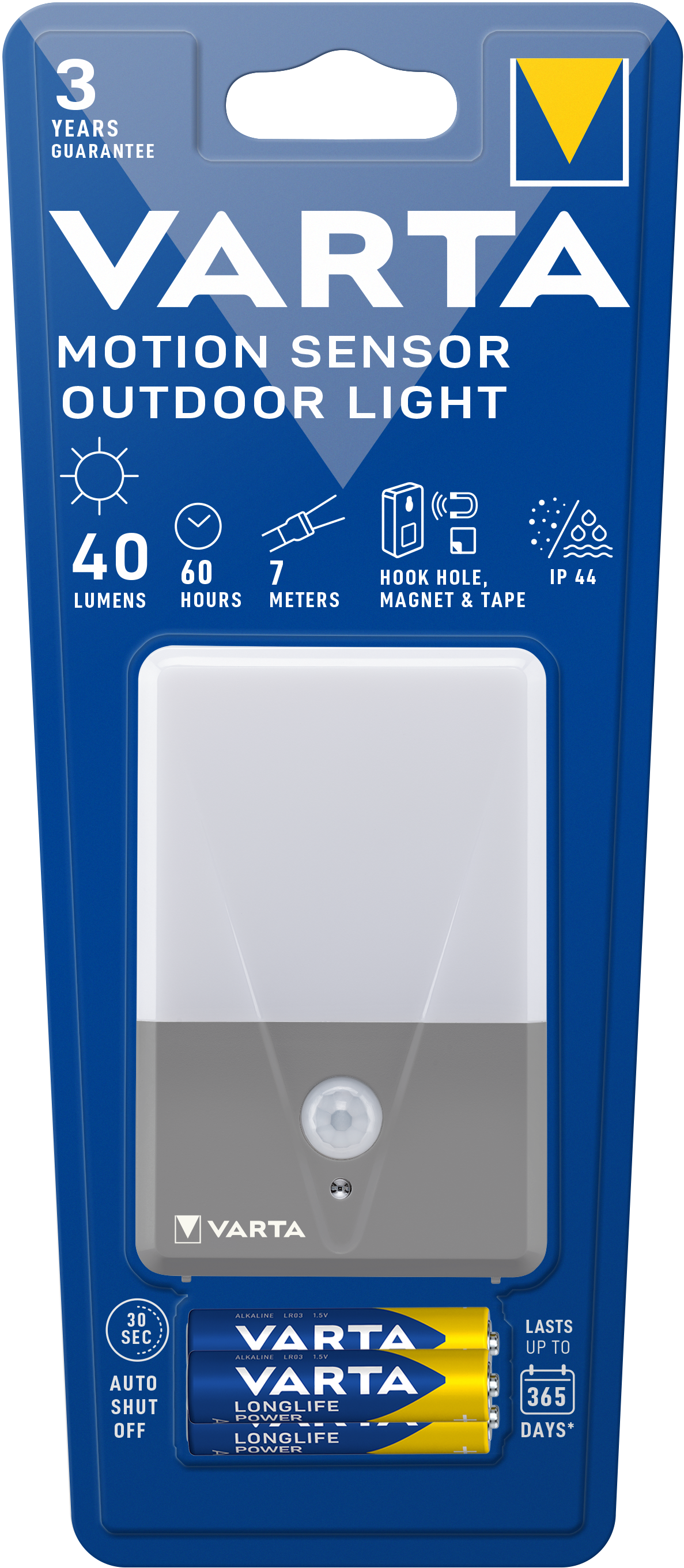 T16634 Varta Motion Sensor Outdoor Light