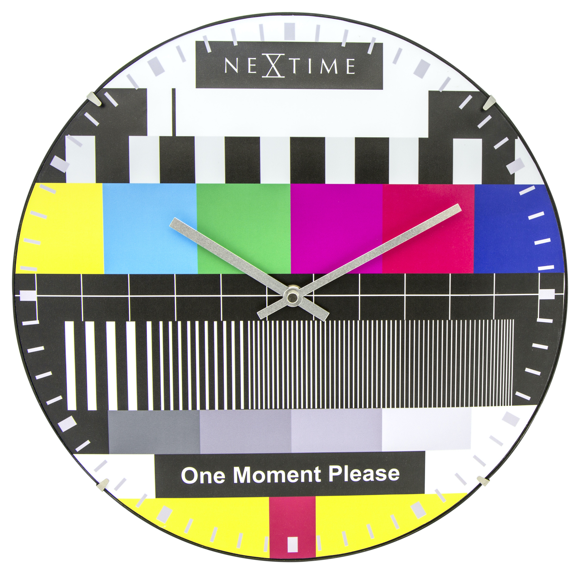 Nextime Wanduhr 3162 Testpage Dome, Ø = 35cm