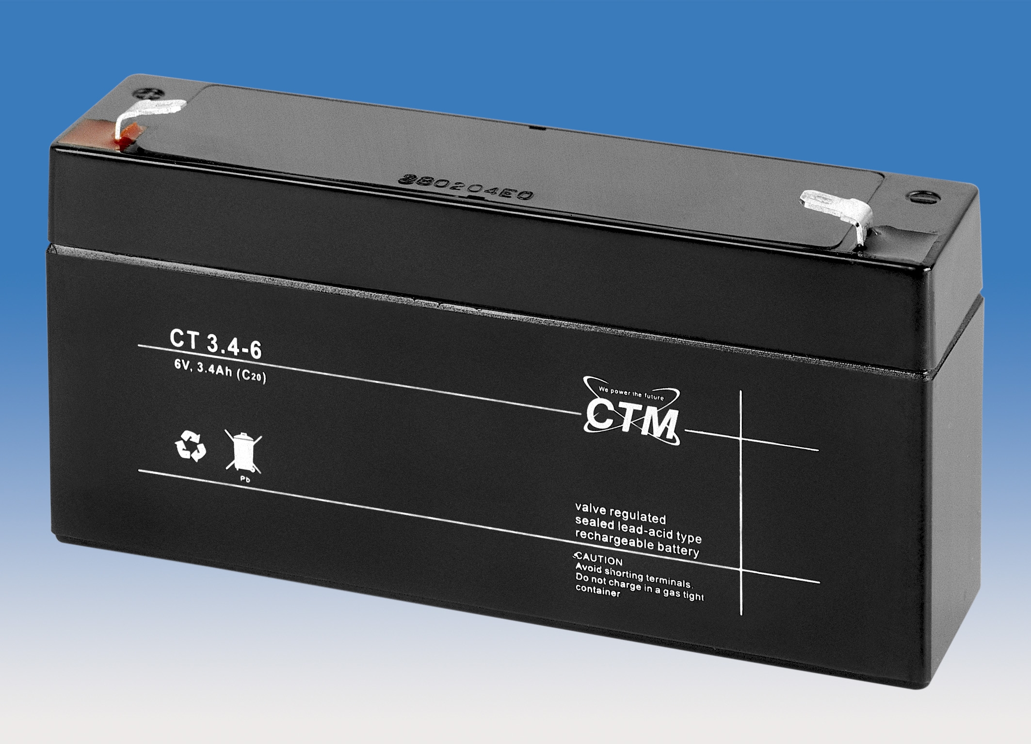 CT3,4-6 CTM Blei Gitter-Vließ-Batterie
