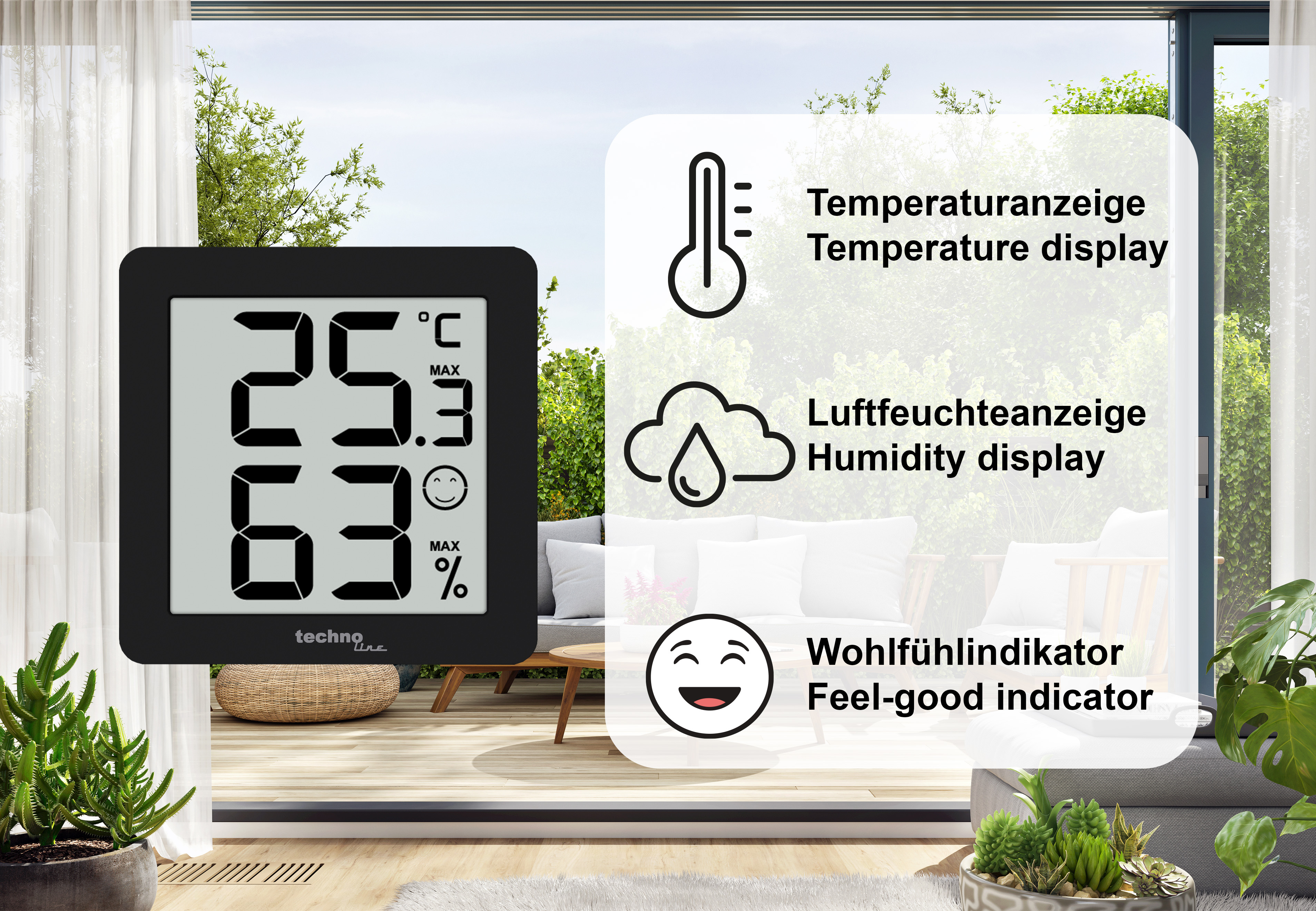 WS 9425 technoline Thermo-Hygrometer