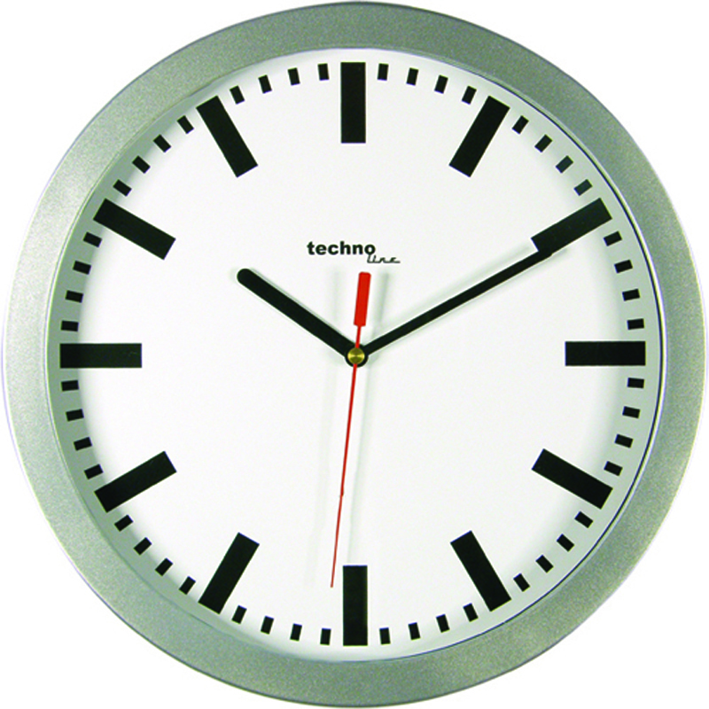 WT 7800 technoline Quarz-Wanduhr Ø = 30cm