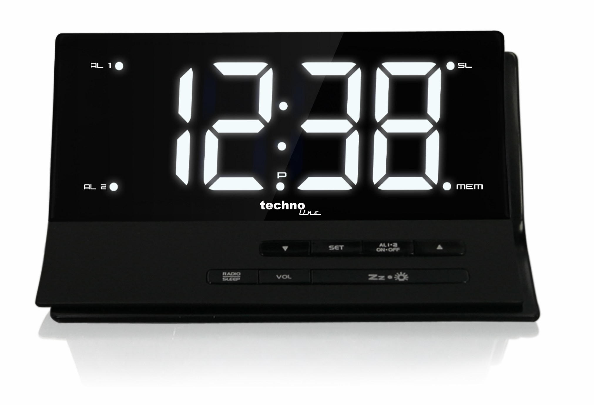 WT 482 - technoline Funkuhr mit Radio-Wecker