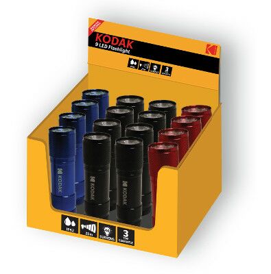 Kodak 30413894 9LED Flashlight Display 16er