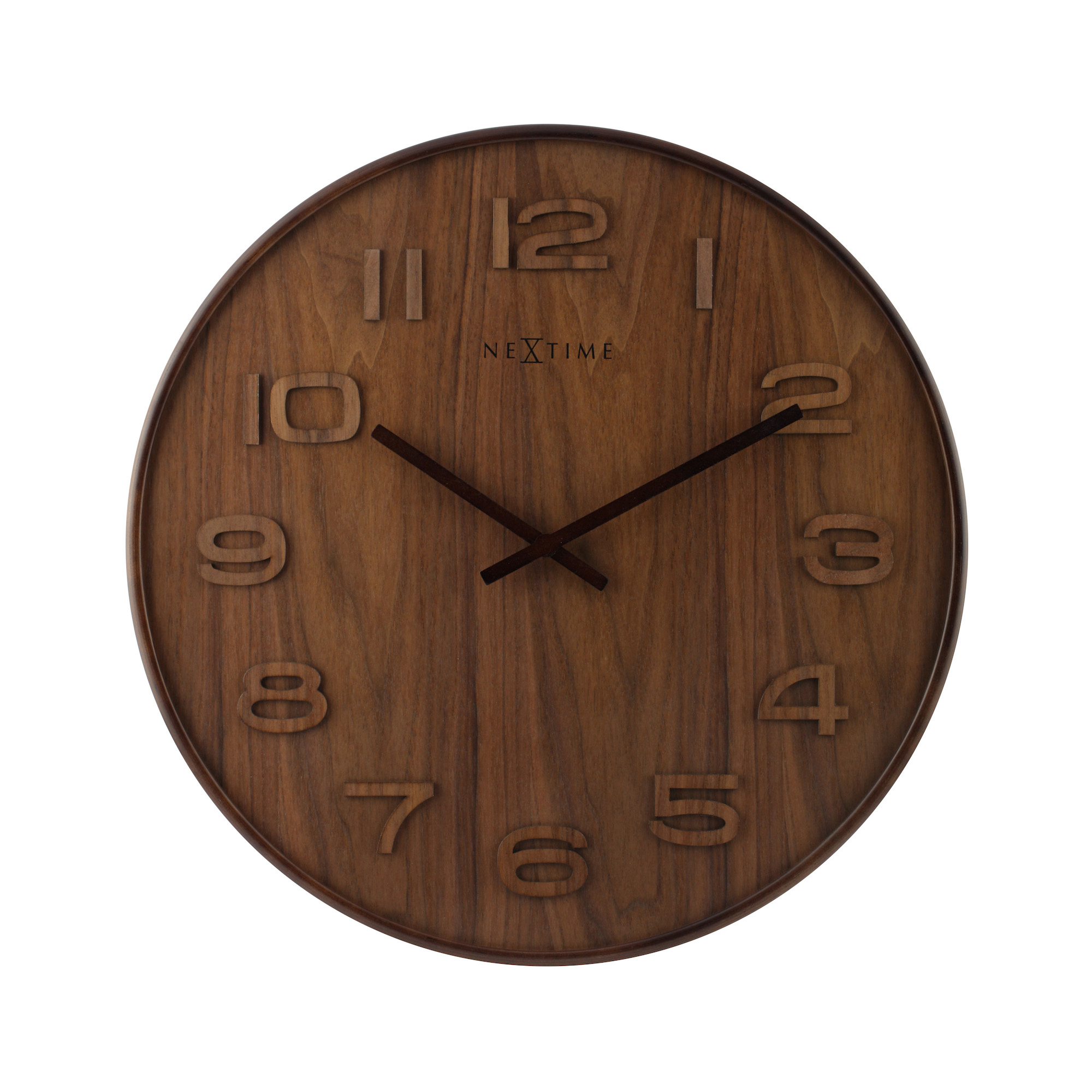 Nextime Wanduhr Wood Wood Medium 3096BR