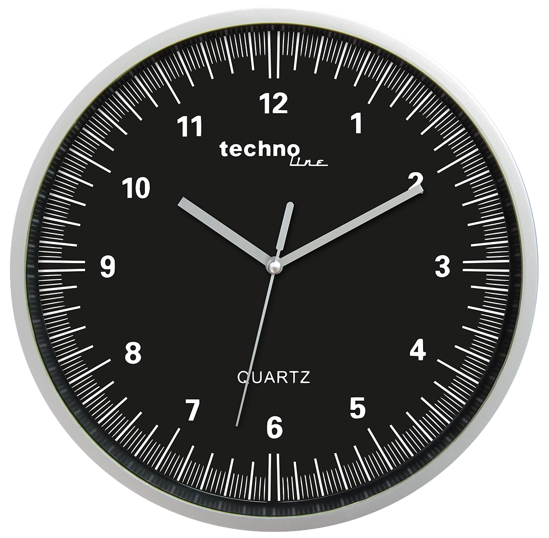 WT6700 technoline Quarz-Wanduhr, Ø=25cm 