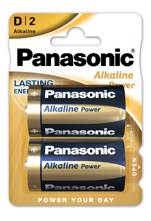 LR20/2BP  Panasonic Alkaline Power Batterie 2er Blister