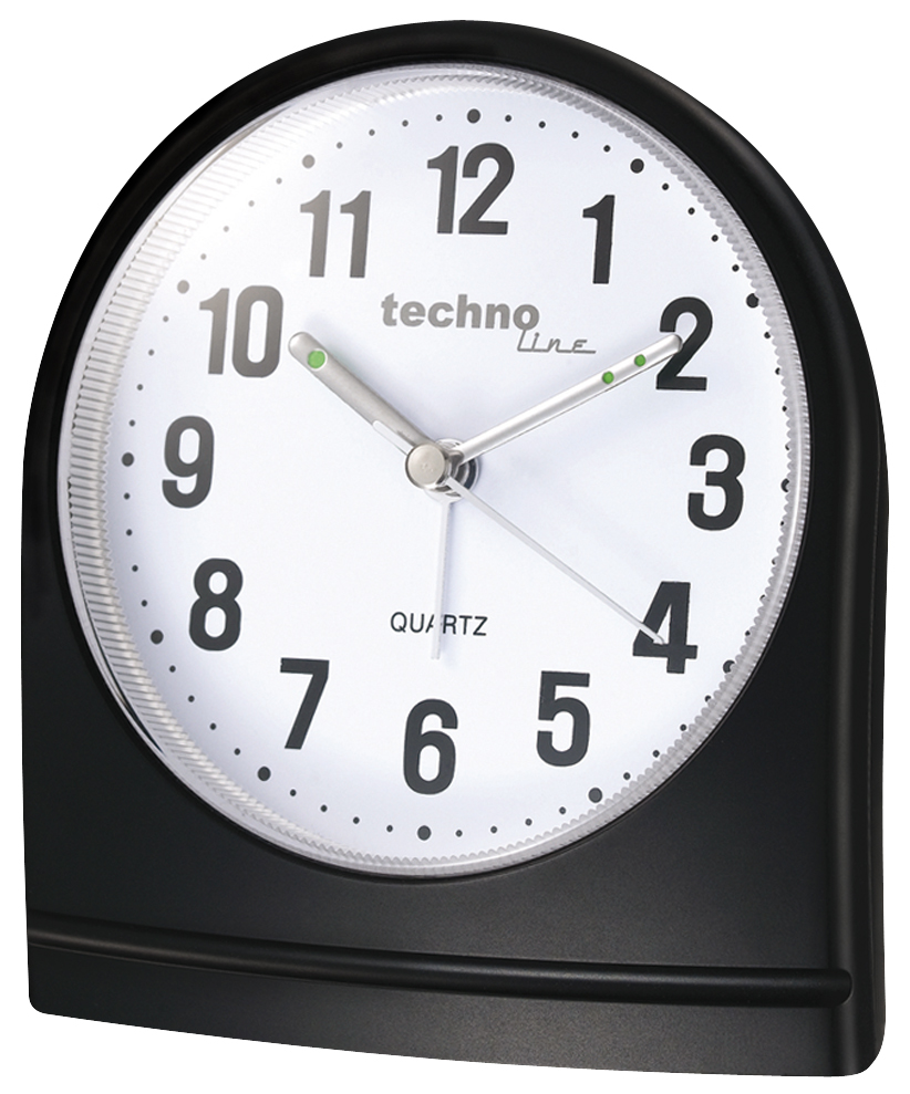 techonline Quarzwecker Modell SL, schwarz
