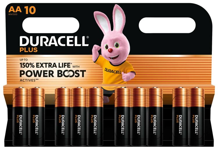 MN1500 Duracell Plus Boost 150% Extra Life, BL10