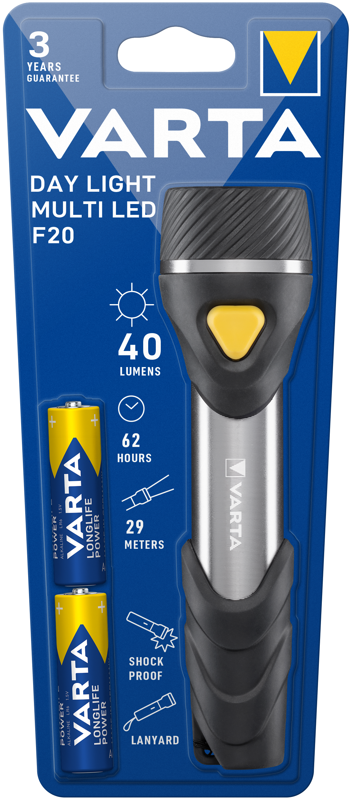 T16632 Varta Day Light Multi LED F20