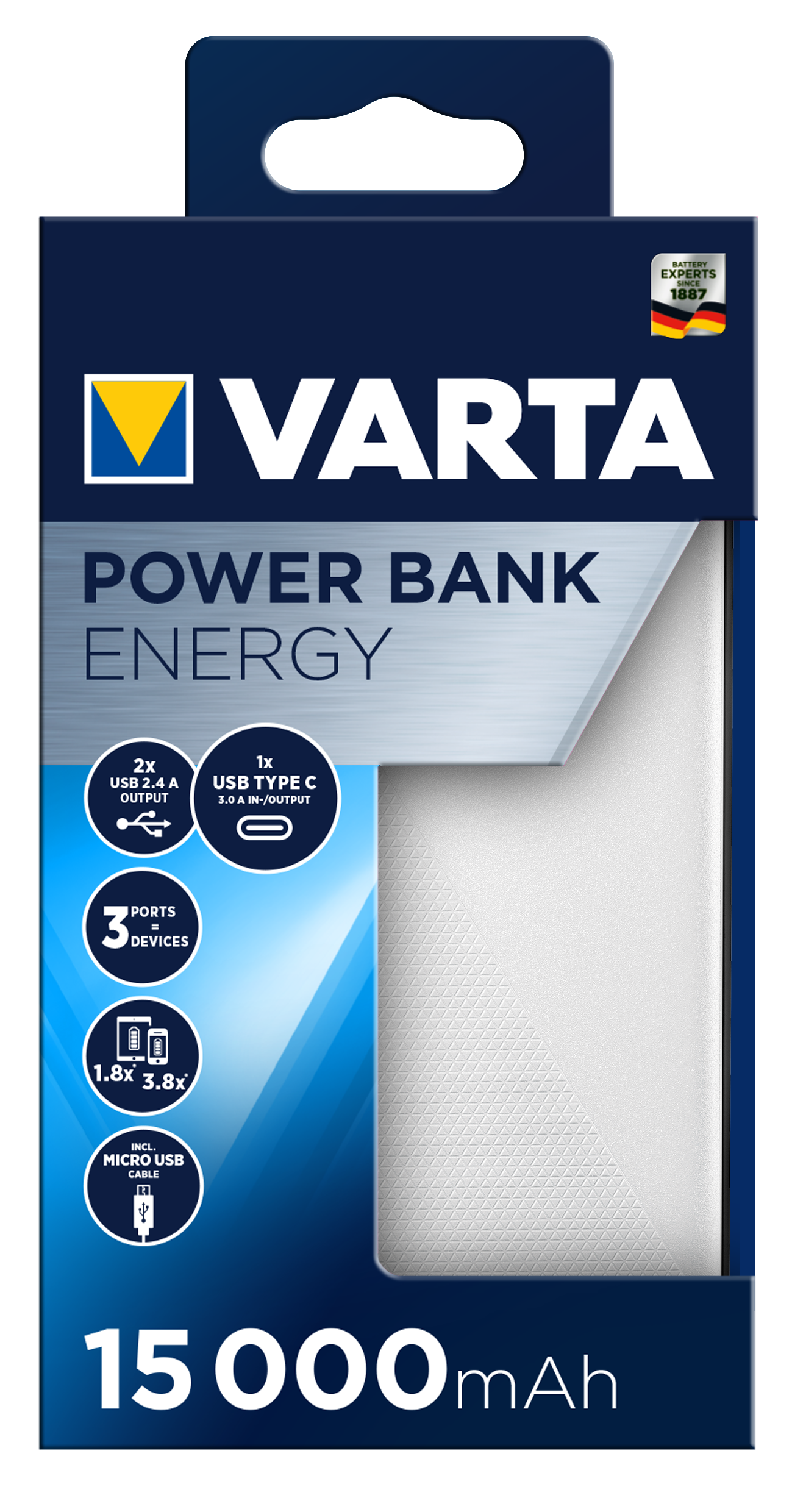 V57977 Varta Power Bank Energy 15000