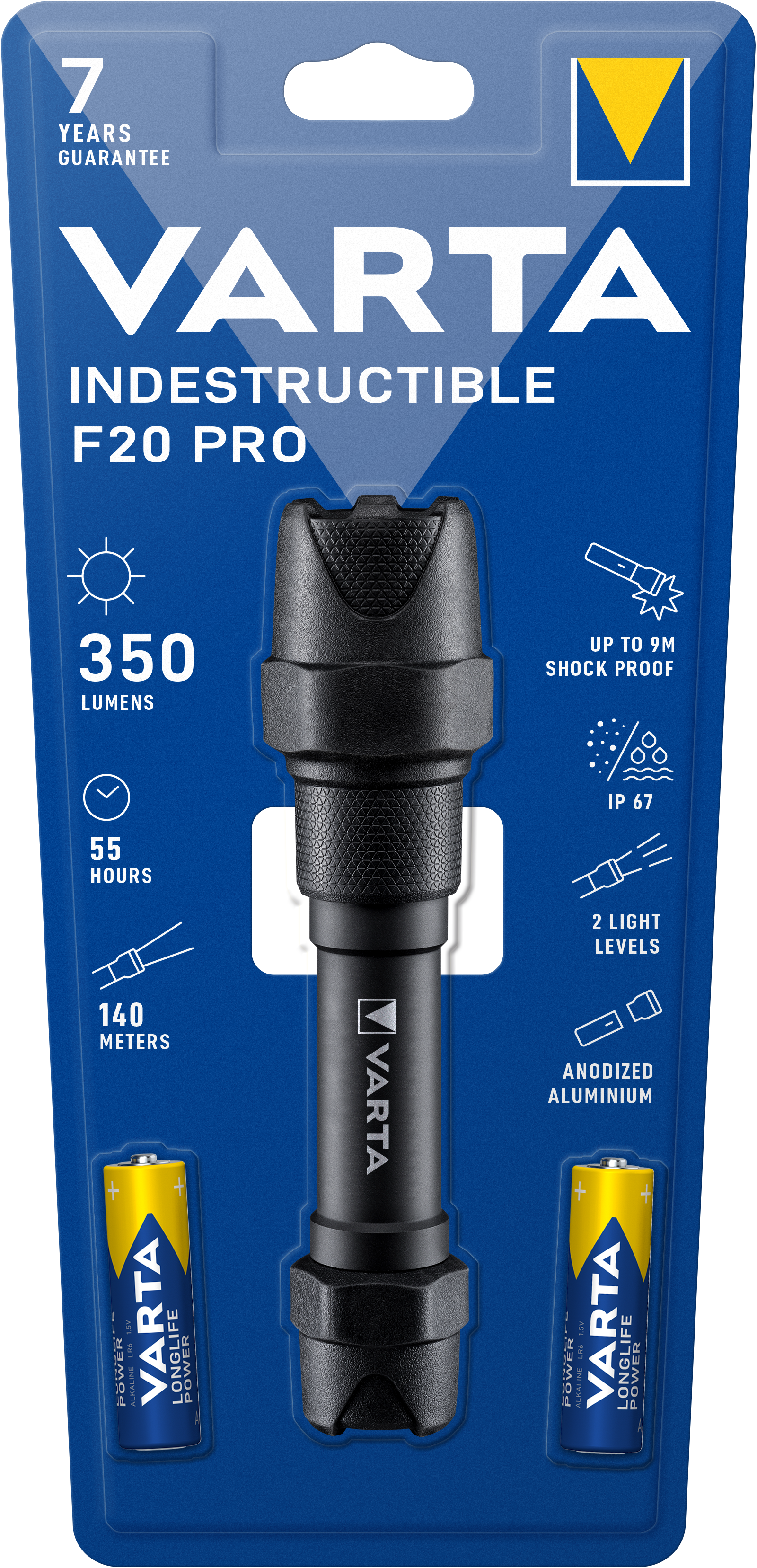 T18711 Varta Indestructible F20 Pro 2AA