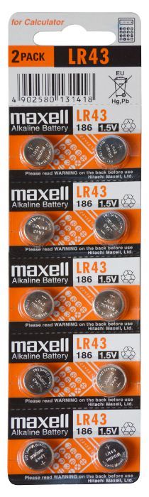 LR43 Maxell Electronic-Batterie