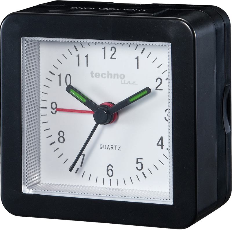 techonline Quarzwecker Modell SC, schwarz