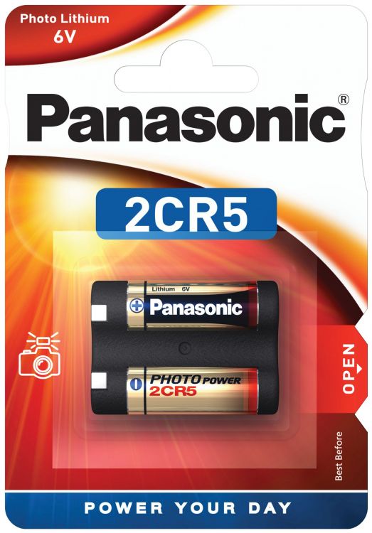 2CR5 Panasonic Photobatterie, 1er Blister