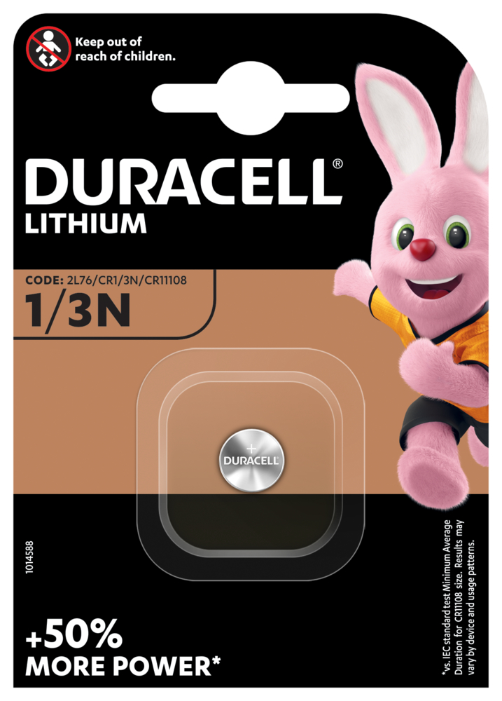 DL1/3N Duracell  Photo Batterie CR1/3N, 1er Blister