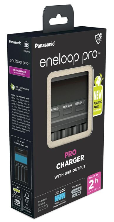 BQCC65 Panasonic eneloop LCD Pro-Charger NEW!