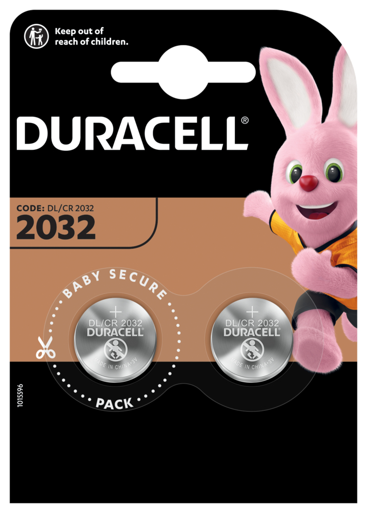 DL2032 Duracell Electronics Batterie, 2er Blister