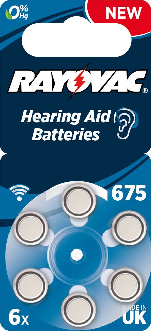 4600945416_C95 R675 Rayovac-Hörgerätebatterie