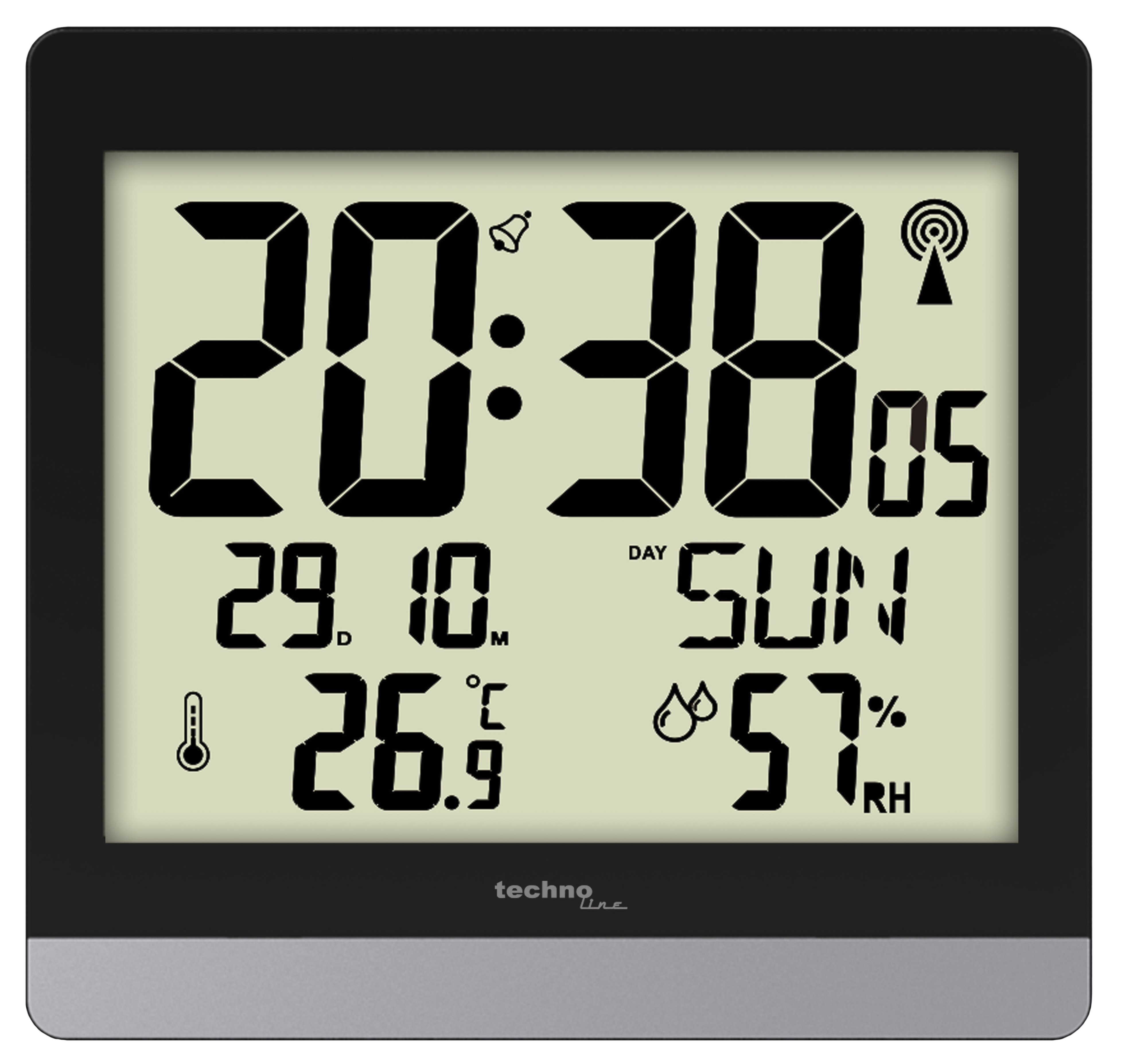 WS 8014 technoline Funk-Wanduhr